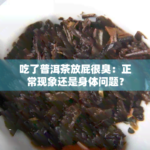 吃了普洱茶放屁很臭：正常现象还是身体问题？