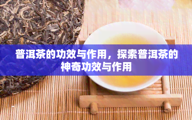 普洱茶的功效与作用，探索普洱茶的神奇功效与作用