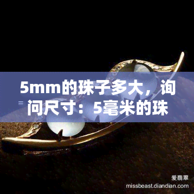 5mm的珠子多大，询问尺寸：5毫米的珠子有多大？