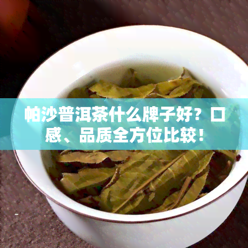 帕沙普洱茶什么牌子好？口感、品质全方位比较！