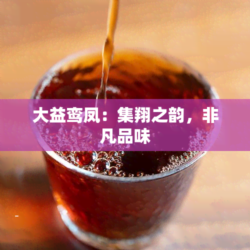 大益鸾凤：集翔之韵，非凡品味