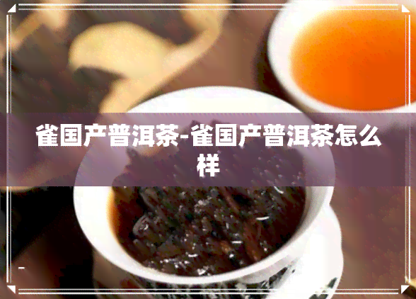 雀国产普洱茶-雀国产普洱茶怎么样