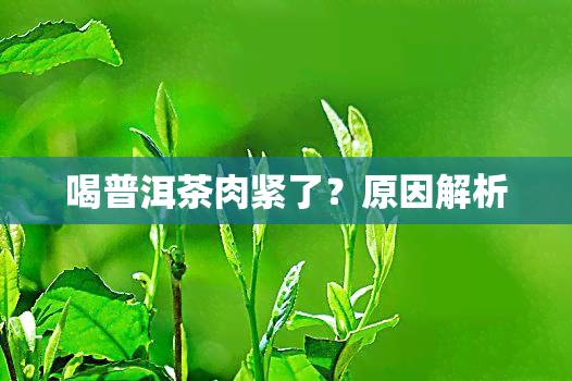 喝普洱茶肉紧了？原因解析