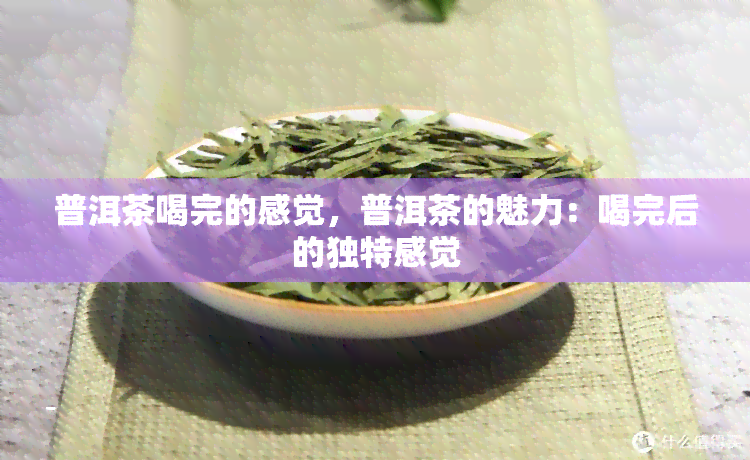 普洱茶喝完的感觉，普洱茶的魅力：喝完后的独特感觉