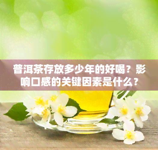 普洱茶存放多少年的好喝？影响口感的关键因素是什么？