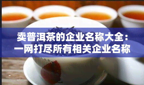 卖普洱茶的企业名称大全：一网打尽所有相关企业名称！