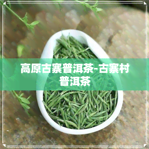 高原古寨普洱茶-古寨村普洱茶