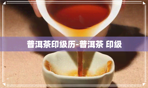 普洱茶印级历-普洱茶 印级