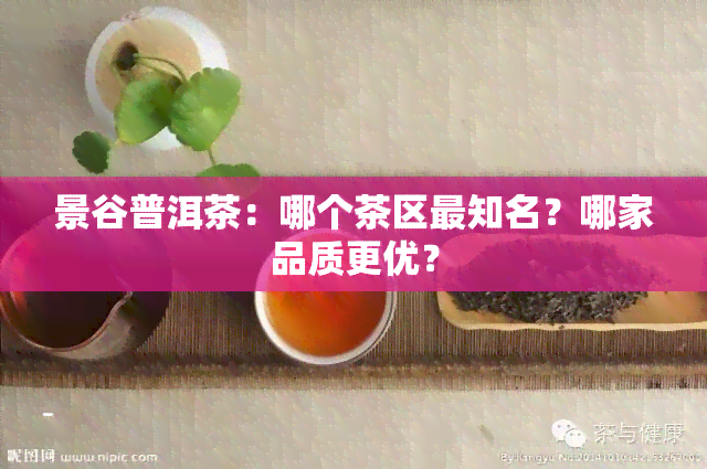 景谷普洱茶：哪个茶区最知名？哪家品质更优？