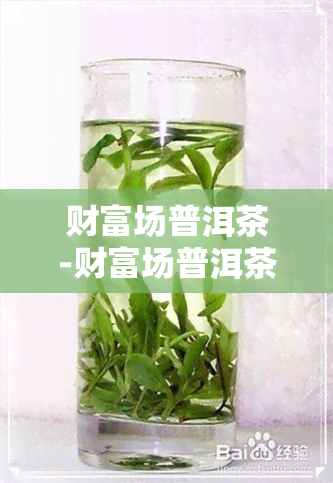 财富场普洱茶-财富场普洱茶价格