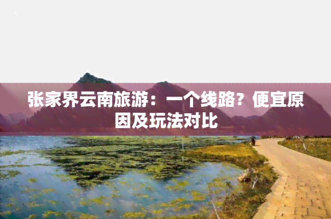 张家界云南旅游：一个线路？便宜原因及玩法对比