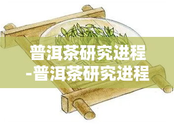 普洱茶研究进程-普洱茶研究进程简述