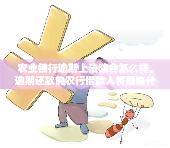 农业银行逾期上法院会怎么样，逾期还款的农行借款人将面临什么后果？——详解法院处理流程