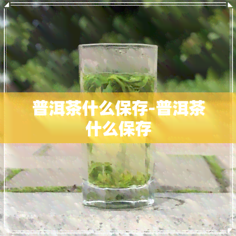 普洱茶什么保存-普洱茶什么保存