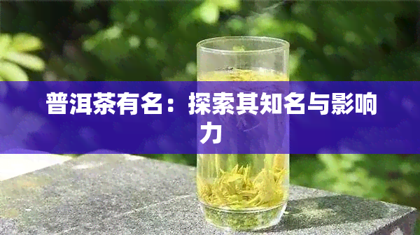 普洱茶有名：探索其知名与影响力