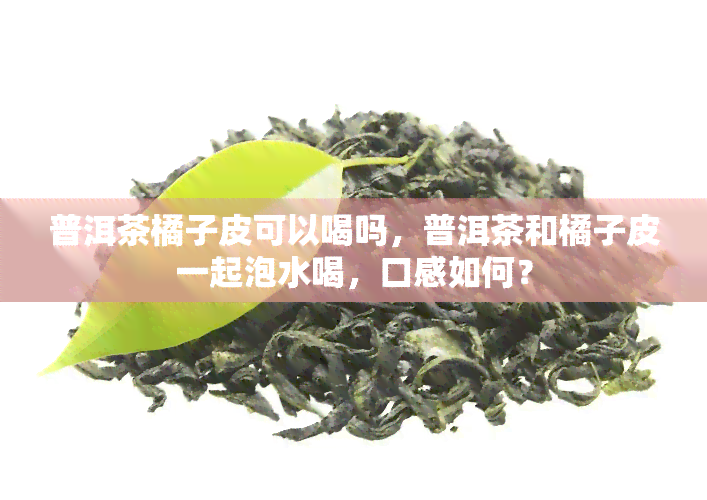 普洱茶橘子皮可以喝吗，普洱茶和橘子皮一起泡水喝，口感如何？