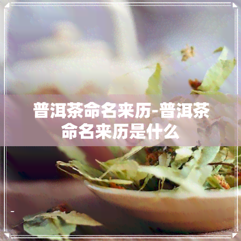 普洱茶命名来历-普洱茶命名来历是什么