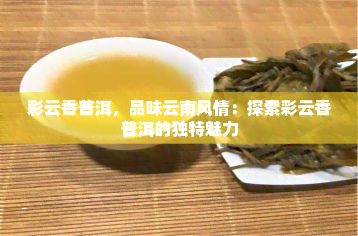 彩云香普洱，品味云南风情：探索彩云香普洱的独特魅力