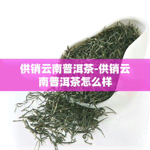 供销云南普洱茶-供销云南普洱茶怎么样