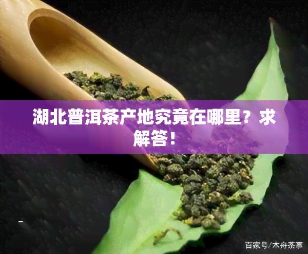 湖北普洱茶产地究竟在哪里？求解答！