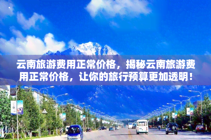 云南旅游费用正常价格，揭秘云南旅游费用正常价格，让你的旅行预算更加透明！