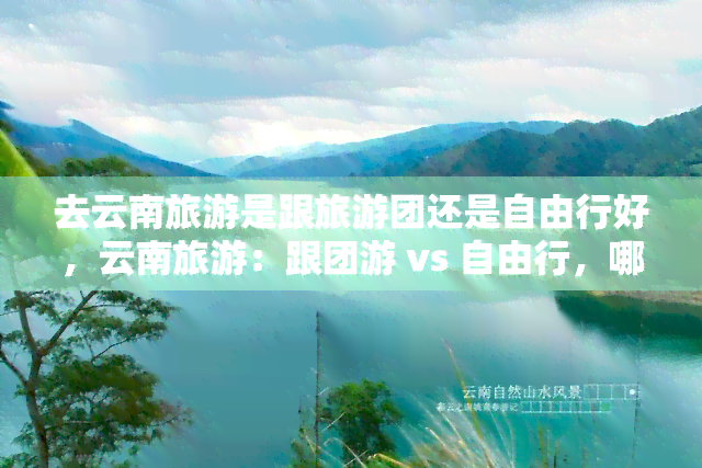 去云南旅游是跟旅游团还是自由行好，云南旅游：跟团游 vs 自由行，哪种方式更合适？