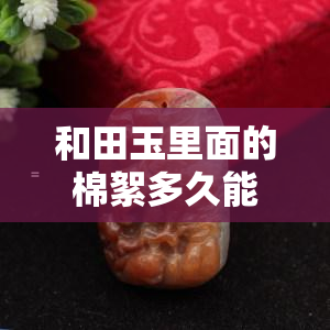 和田玉里面的棉絮多久能养活，解开谜团：和田玉中的棉絮需要多长时间才能消失？