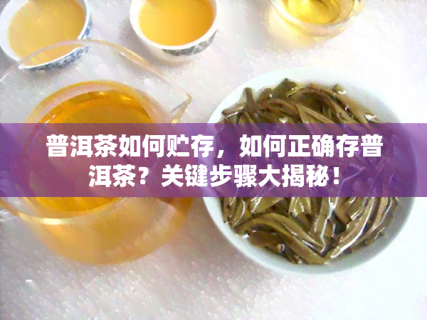 普洱茶如何贮存，如何正确存普洱茶？关键步骤大揭秘！