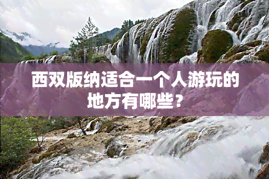 西双版纳适合一个人游玩的地方有哪些？