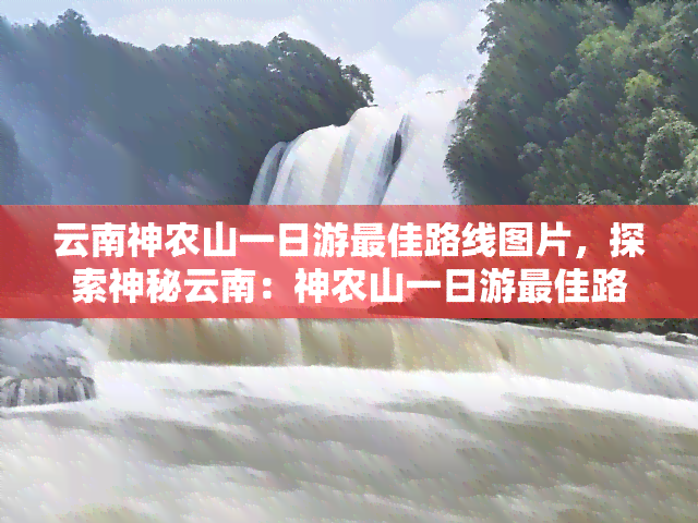 云南神农山一日游更佳路线图片，探索神秘云南：神农山一日游更佳路线全览图