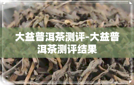 大益普洱茶测评-大益普洱茶测评结果