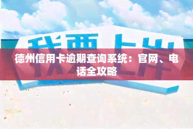 德州信用卡逾期查询系统：官网、电话全攻略