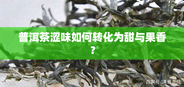 普洱茶涩味如何转化为甜与果香？