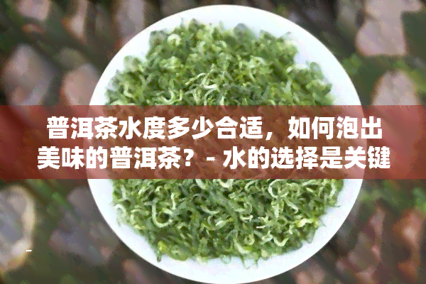 普洱茶水度多少合适，如何泡出美味的普洱茶？- 水的选择是关键！