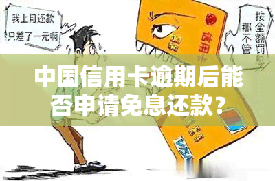 中国信用卡逾期后能否申请免息还款？