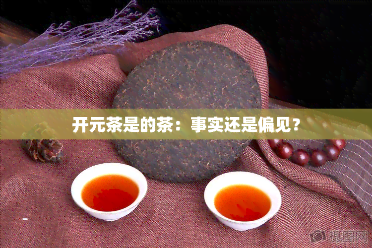 开元茶是的茶：事实还是偏见？