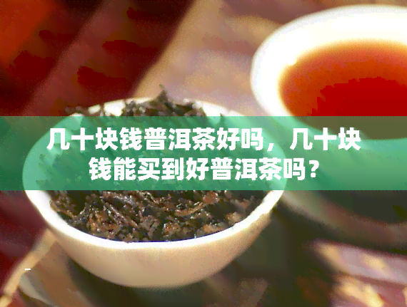 几十块钱普洱茶好吗，几十块钱能买到好普洱茶吗？