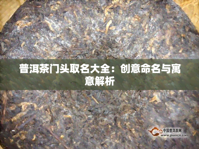 普洱茶门头取名大全：创意命名与寓意解析