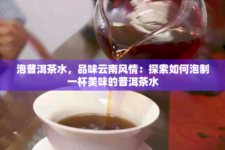 泡普洱茶水，品味云南风情：探索如何泡制一杯美味的普洱茶水