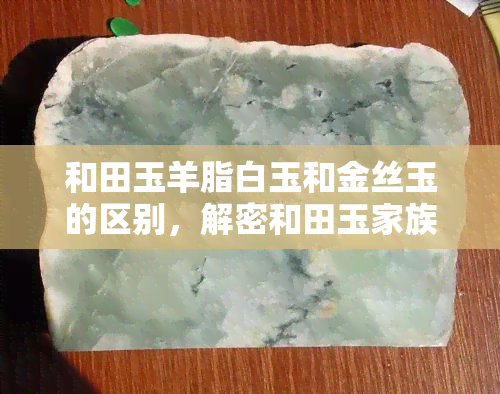 和田玉羊脂白玉和金丝玉的区别，解密和田玉家族：羊脂白玉与金丝玉的差异