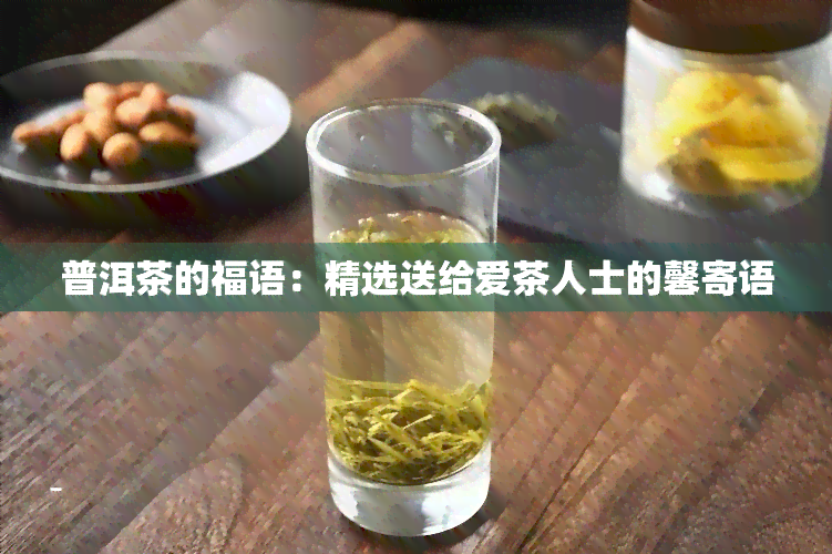 普洱茶的福语：精选送给爱茶人士的馨寄语