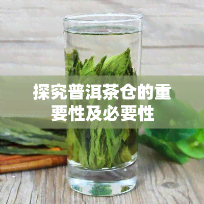 探究普洱茶仓的重要性及必要性