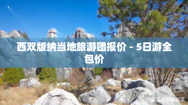 西双版纳当地旅游团报价 - 5日游全包价