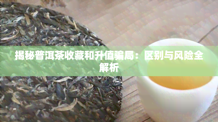 揭秘普洱茶收藏和升值骗局：区别与风险全解析