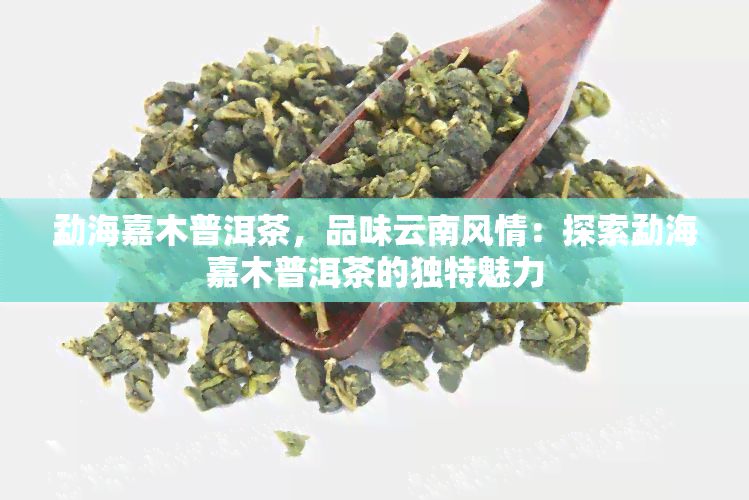 勐海嘉木普洱茶，品味云南风情：探索勐海嘉木普洱茶的独特魅力