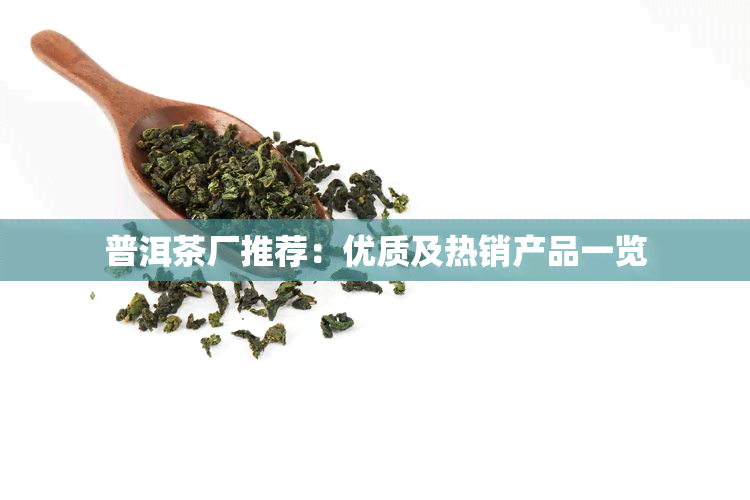 普洱茶厂推荐：优质及热销产品一览