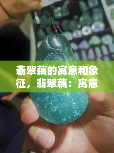 翡翠藕的寓意和象征，翡翠藕：寓意与象征探析