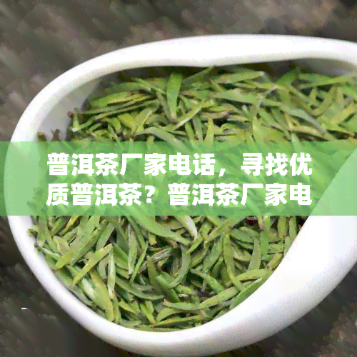 普洱茶厂家电话，寻找优质普洱茶？普洱茶厂家电话大全等你来拨！