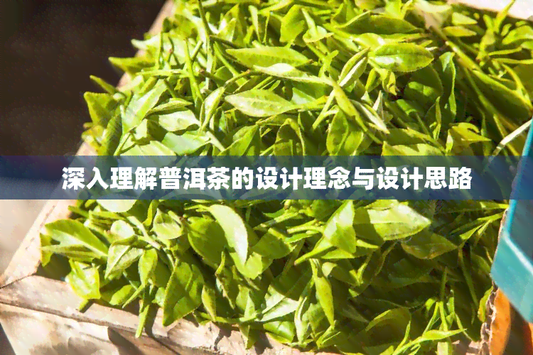 深入理解普洱茶的设计理念与设计思路