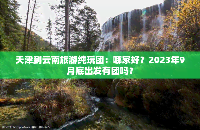 天津到云南旅游纯玩团：哪家好？2023年9月底出发有团吗？